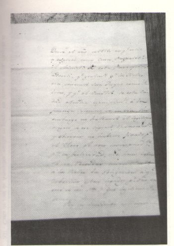 XI - Carta de Jos de Amenbar, escrita en pliego sin letras de agua, dirigida al Obispo de Buenos Aires en 1835, con providencia de dicha curia en la ltima pgina.