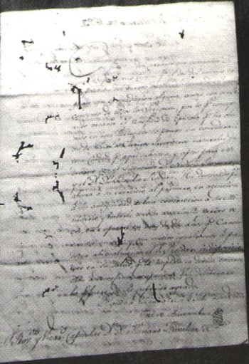 IV - Carta de Jos de Amenbar, escrita en pliego con letras de agua GALL Y VIALS, dirigida al Seor Provisor y Vicario de Buenos Aires Don Mariano de Zavaleta en 1823, con providencia de dicha curia al dorso y tercer pgina.